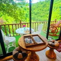 کلبه بهشت تک خوابه دردل جنگل جکوزی کیایی|اجارهٔ کوتاه‌مدت ویلا و باغ|رامسر, |دیوار