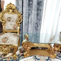 مبلمان سلطنتی 8نفر|مبلمان خانگی و میز عسلی|زاهدان, |دیوار