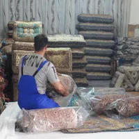 ست پشتی شاه نشین (پارچه ترمه اصلی یزد)|پشتی|کرمانشاه, |دیوار