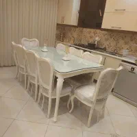 میز ناهارخوری استیل کلاسیک 8نفره