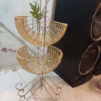 سبد دوطبقه و سبد میوه استیل نو نو|ظروف سرو و پذیرایی|کرج, شهرک شهرداری|دیوار