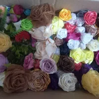 ربان و گل ساتنی|گل مصنوعی|قائن, |دیوار