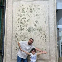 فرش آروشا ۱۵۰۰شان سبز یشمی