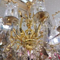 لوستر آب طلا ۱۰ شاخه|لوستر و چراغ آویز|نسیمشهر, |دیوار