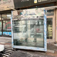 یخچال ویترینی دو طرف نما تمام استیل  ۶در