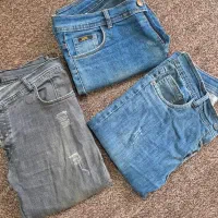 ۳عدد شلوار جین کار کرده تمیز