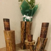 پایه گلدان تنه درخت