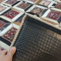 فرش دستباف بیرجند با دور قاب پوست|فرش|مشهد, هنرستان|دیوار