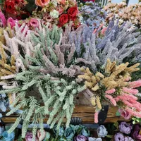 بوته گل مصنوعی رز نسترن پیونی داودی میخک علفی