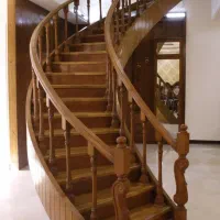 اجرای انواع پله گرد و درب اتاق