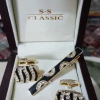دکمه سرآستین ایتالیایی طرحsnake eyes چشمان مار