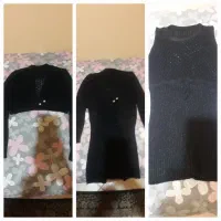 پیراهن بافت زیر ورو رو زنونه سایز۳۸درحدنو