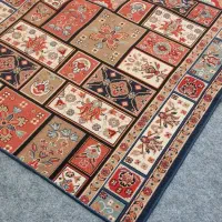 گلیم فرش طرح خشتی|گلیم، جاجیم، گبه|اصفهان, شفق|دیوار