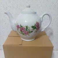 قوری چینی مجلسی گل سرخ