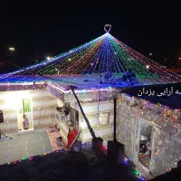 ریسه آرایی دسته گل داماد