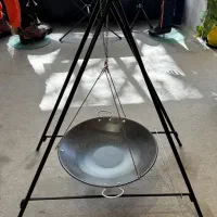 ساج و منقل سه پایه سرخپوستی