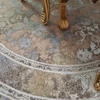 فرش گرد با قطر یک و نیم|فرش|سرخه حصار, |دیوار