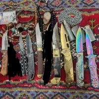 چند عدد چاقوی ضامن دار و چند عدد فندک|کوهنوردی و کمپینگ|کرمان, |دیوار