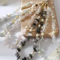 آویز گوشی با سنگ