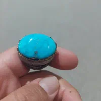 انگشتر فیروزه نیشابور مخراجکاری