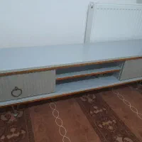 میززیر تلویزیون چوبی