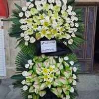 تاج گل نگین گلکده گل برای مسجد تالار بهشت زهرا ختم