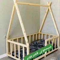 تخت نوجوان سرخپوستی و کلبه و کمد|تخت و صندلی بچه|رشت, بازار|دیوار