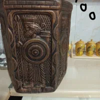 شیشه ربی کوله  گلدان بشقاب فرانسه