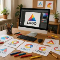 ساخت لوگو برای اینستا،کافه و کسب و کارهای مختلف