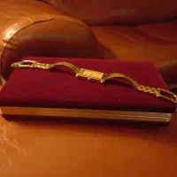 ساعت سویسی آب طلا گلسینه  دکمه سردست  قدیمی عتیقه