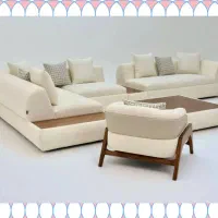 /مبل راحتی اسکارلت ۷ نفره پایه فلز/