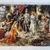 تابلو فرش دستبافت تاریخی. زرع نیم.