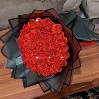 دسته گل روبانی