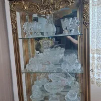 بوفه ویترین چوب