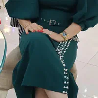 لباس مجلسی سبز زمردی بدون هیچ ایرادی|لباس|تهران, فتح|دیوار