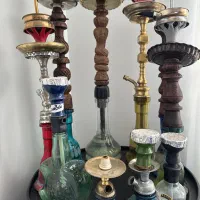 قلیان های چوبی و برنج