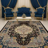 فرش دستباف (بساک) تک ۹ متری طرح تبریز گل ابریشم|فرش|مشکین‌دشت, |دیوار