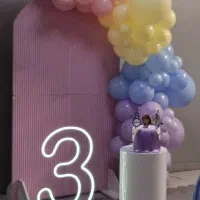 ریسه بادکنک آماده همراه ماکت کیک|صنایع دستی و سایر لوازم تزئینی|تهران, سردارجنگل|دیوار