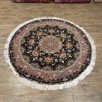 فرش گرد قطر ۲ تبریز ۵۰ رج