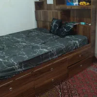 تخت دونفره انبار دارهمراه تشک رویال،قابل جداسازی|تخت و سرویس خواب|جوانرود, |دیوار
