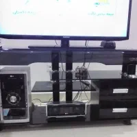 میز تلویزیون شیشه ایی ترک