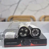 پک کامل ۲ عدد دوربین کارکرده سالم بهمراه نصب
