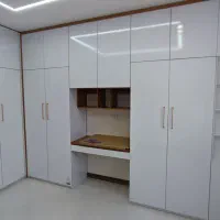 دکور کابینت تخت تاشو|کتابخانه، شلف، قفسه‌های دیواری|قزوین, |دیوار