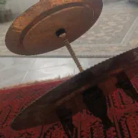 شیرینی خوری مسی دو طبقه ،شیرینی خوری پایه دار مسی