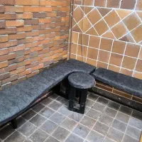 نیمکت پاف ،وصندلی ال به صورت یکجا|صندلی و نیمکت|شهرکرد, |دیوار