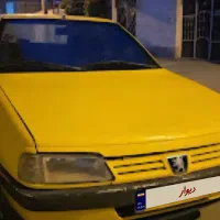 پژو تاکسی پلاک ع مدل ۸۹ دوگانه دستی
