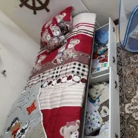 تخت خواب یک نفره همراه باتشک|تخت و سرویس خواب|برخوار, |دیوار