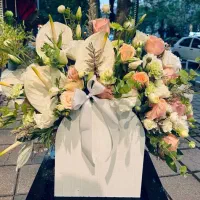 سفارش باکس گل.دسته گل و تاج گل