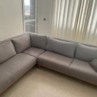 مبل ال رنگ طوسی