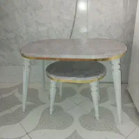 میز و سه عدد عسلی سالم و تمیز|مبلمان خانگی و میز عسلی|الیگودرز, |دیوار